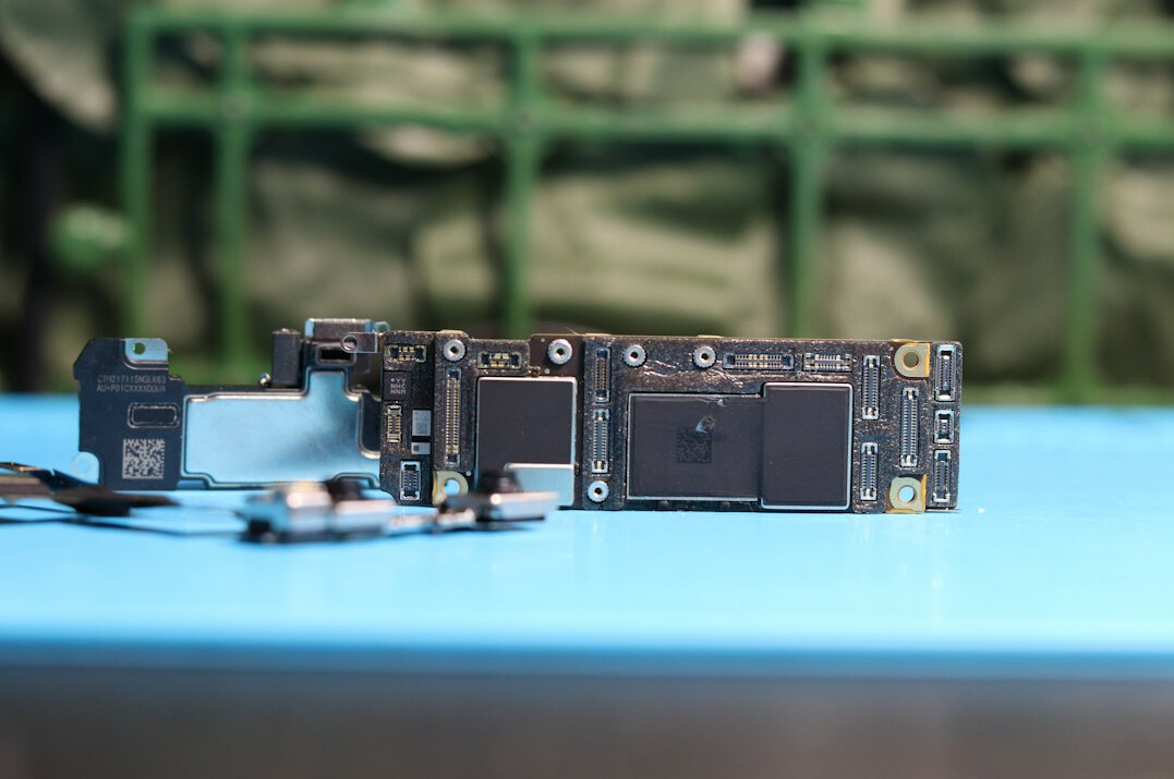 Close-up of electronic circuit board